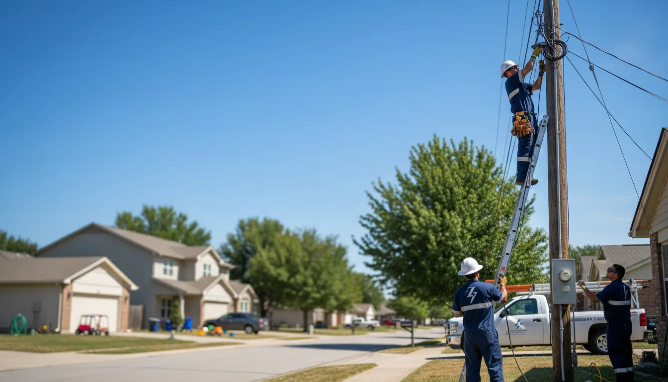 Residential electrician providing installation services in Page, ND